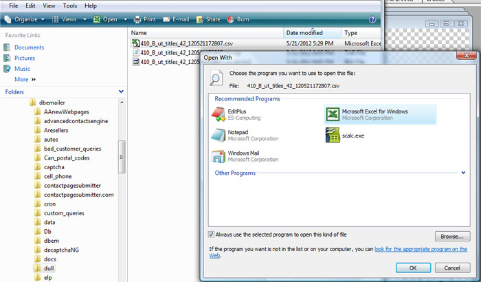 Open Up the .csv File Open Up the .csv File
